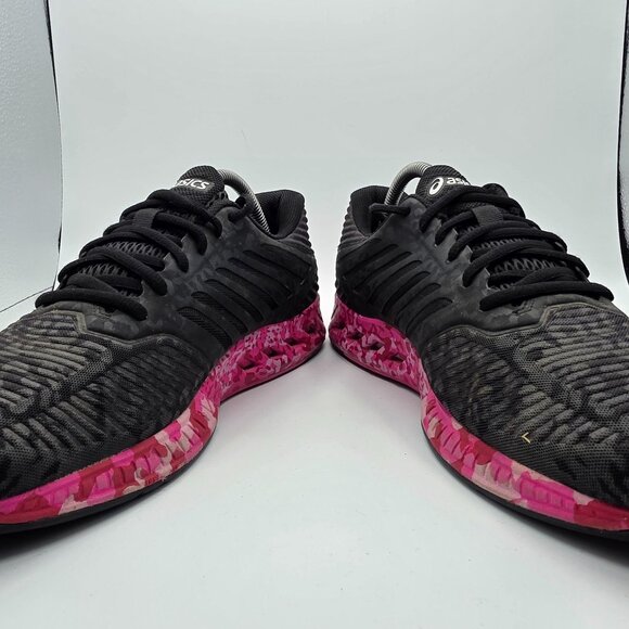 Asics FuzeX Breast Cancer Awareness Mens Size 9 Black Pink Athletic Shoes T6J2N - Picture 3 of 13